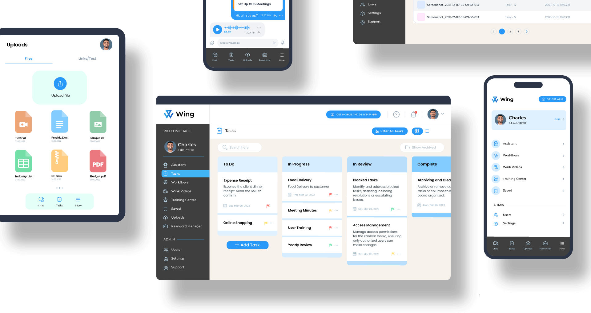 Wing Workspace App