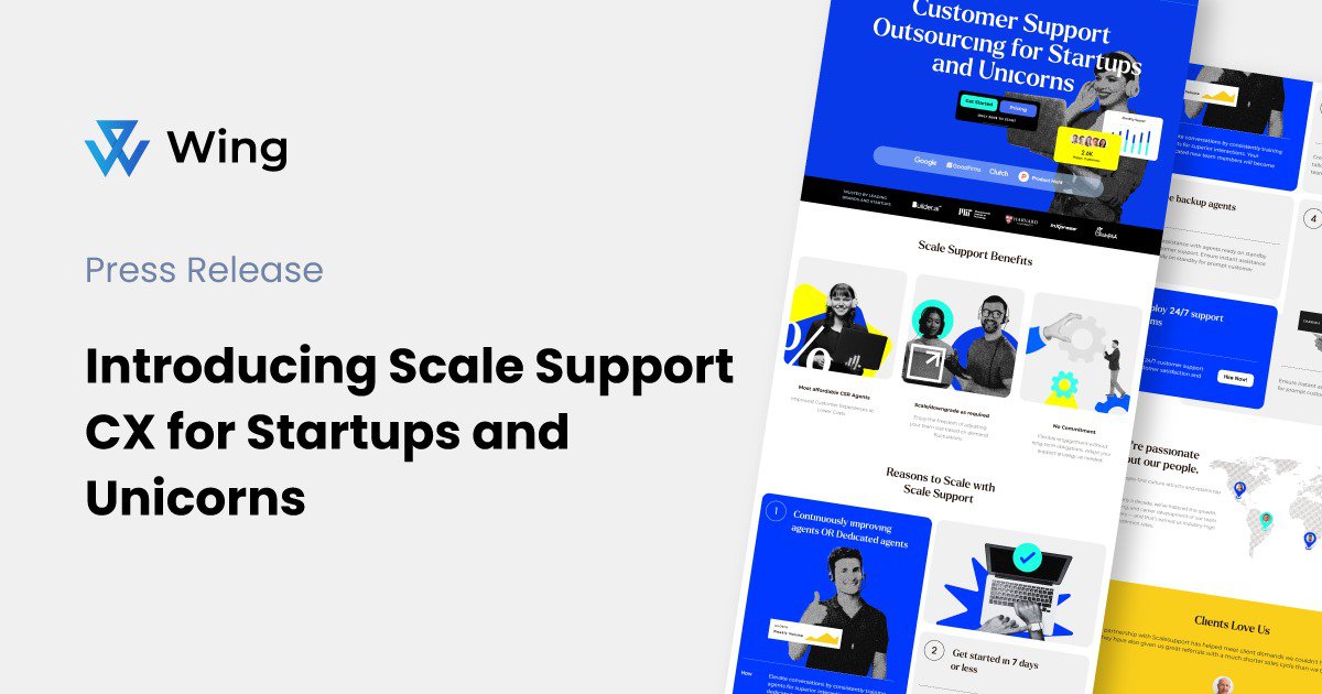 Announcing Scale Support: Bespoke Customer Service from Wing cover